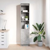 High sideboard concrete gray 37.5x35x180 cm engineered wood