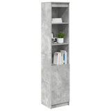 High sideboard concrete gray 37.5x35x180 cm engineered wood