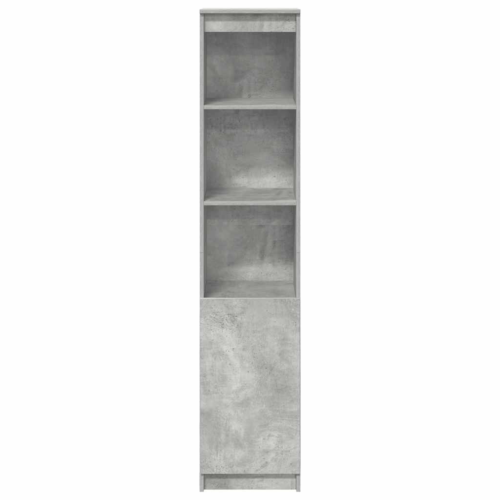 High sideboard concrete gray 37.5x35x180 cm engineered wood