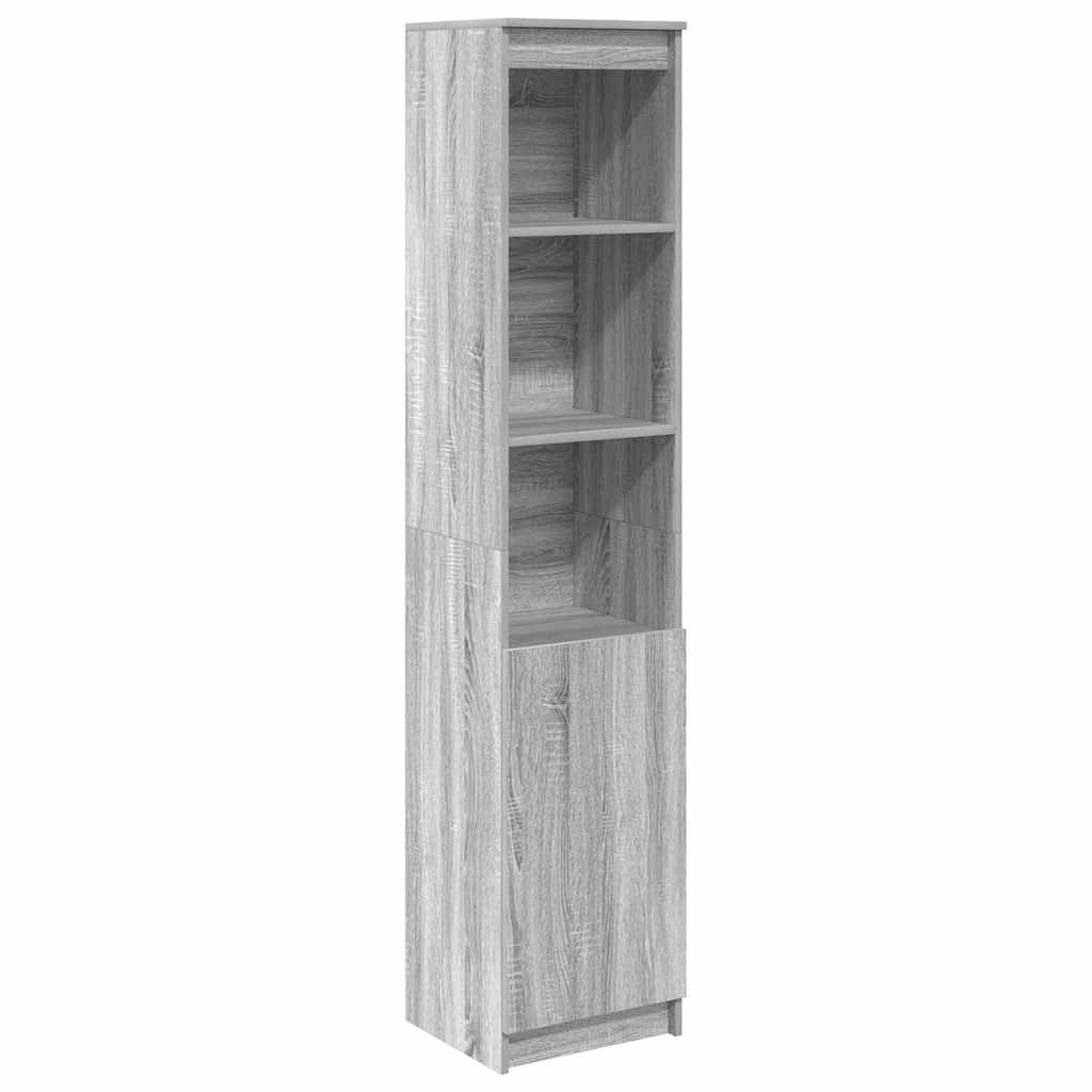 Buffet sonoma gris 37,5x35x180 cm bois d'ingénierie