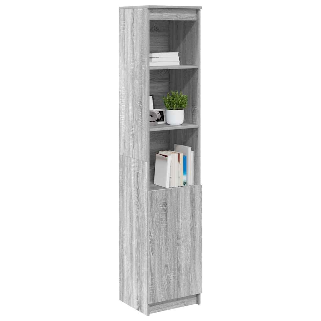 Buffet sonoma gris 37,5x35x180 cm bois d'ingénierie