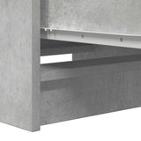 Buffet gris béton 37,5x35x99 cm bois d'ingénierie