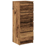 Buffet vieux bois 37,5x35x99 cm bois d'ingénierie