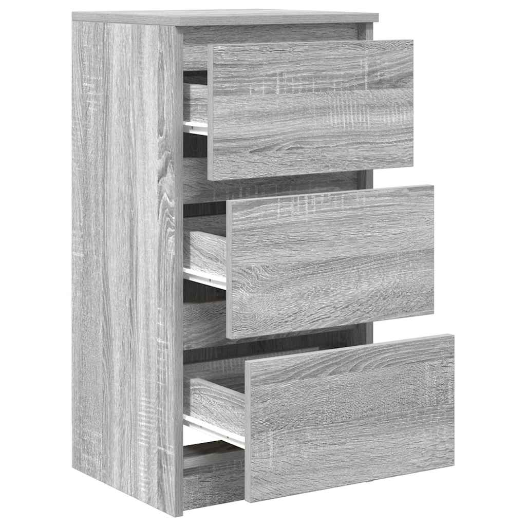 Buffet sonoma gris 37,5x35x76 cm bois d'ingénierie