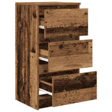 Buffet vieux bois 37,5x35x76 cm bois d'ingénierie