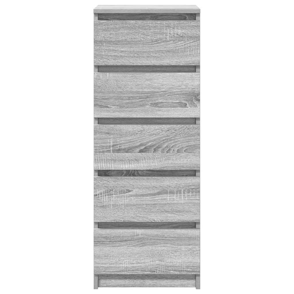 Buffet avec tiroirs sonoma gris 37,5x35x99 cm bois d'ingénierie