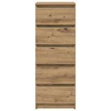 Sideboard and drawers craft oak 37.5x35x99 cm engineered wood