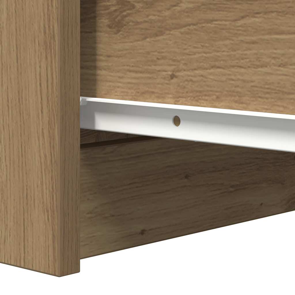 Sideboard and drawers craft oak 37.5x35x99 cm engineered wood