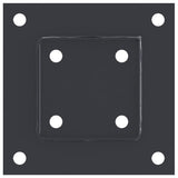 Bases de poteau carrées 4 pcs anthracite 81x81 mm