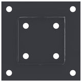 Bases de poteau carrées 4 pcs anthracite 91x91 mm