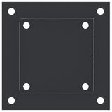 Bases de poteau carrées 4 pcs anthracite 101x101 mm