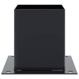 Bases de poteau carrées 4 pcs anthracite 121x121 mm