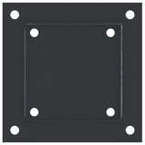 Bases de poteau carrées 4 pcs anthracite 121x121 mm