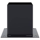 Bases de poteau carrées 12 pcs anthracite 121x121 mm