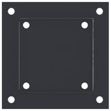 Bases de poteau carrées 12 pcs anthracite 121x121 mm