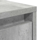 Table basse avec tiroirs gris béton 100x100x40 cm