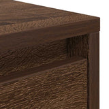 Table basse avec tiroirs chêne marron 100x100x40 cm