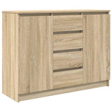 Buffet avec tiroirs chêne sonoma 100,5x35x76 cm bois ingénierie