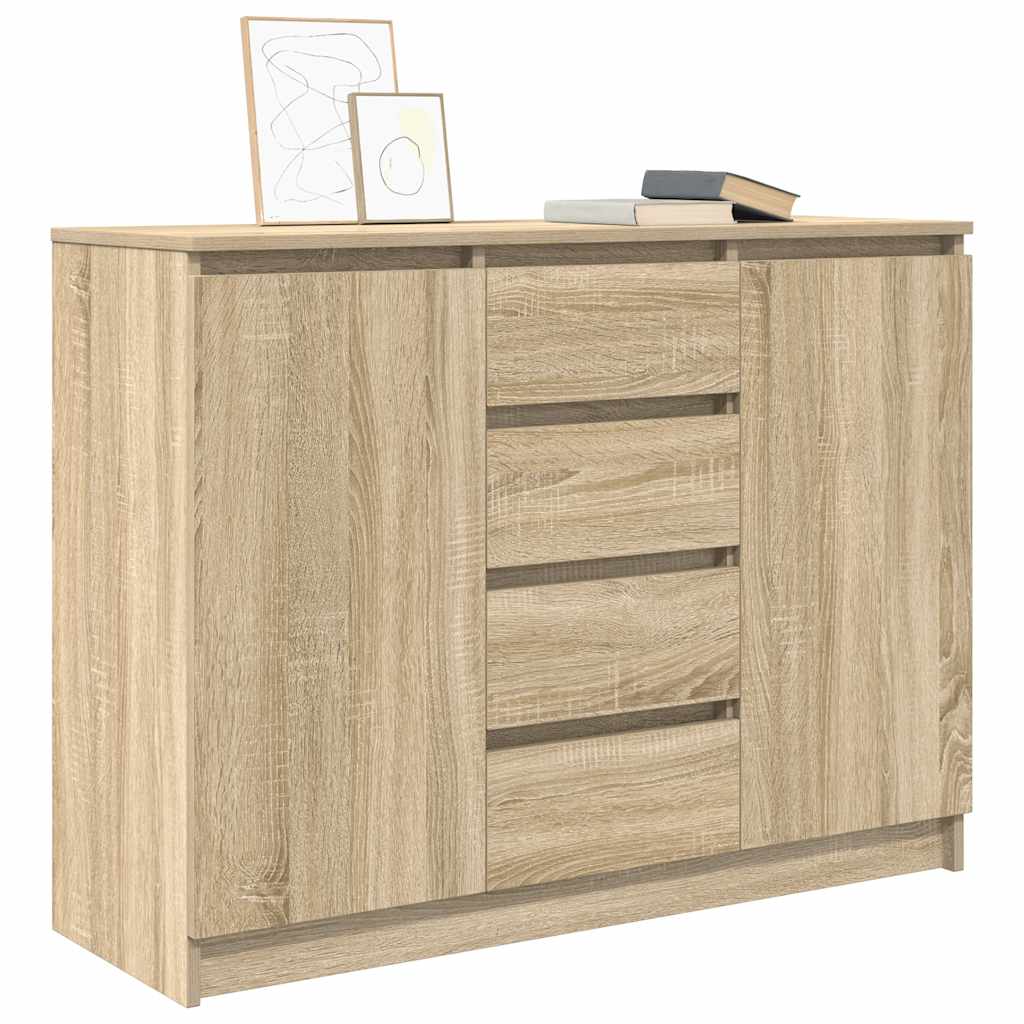 Buffet avec tiroirs chêne sonoma 100,5x35x76 cm bois ingénierie