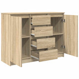 Buffet avec tiroirs chêne sonoma 100,5x35x76 cm bois ingénierie