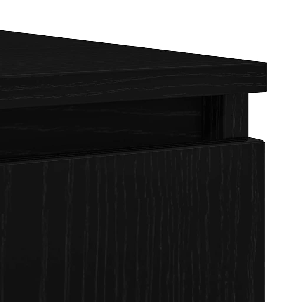 Buffet avec tiroirs chêne noir 100,5x35x98,5 cm bois ingénierie