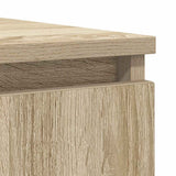 Sideboard and drawers sonoma oak 100.5x35x98.5 cm engineered wood