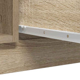 Sideboard and drawers sonoma oak 100.5x35x98.5 cm engineered wood