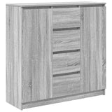 Buffet et tiroirs sonoma gris 100,5x35x98,5cm bois d'ingénierie