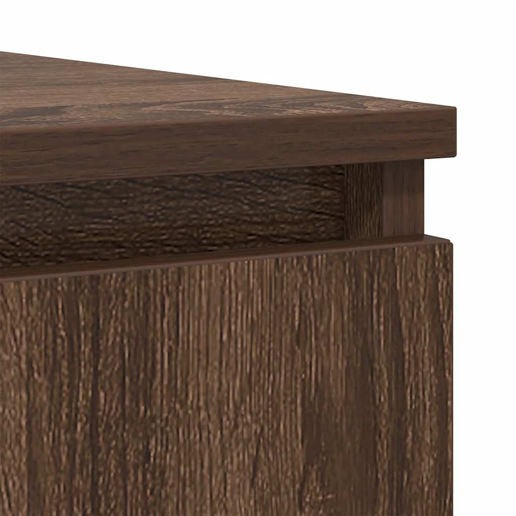 Buffet tiroirs chêne marron 100,5x35x98,5 cm bois d'ingénierie