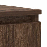 Buffet tiroirs chêne marron 100,5x35x98,5 cm bois d'ingénierie