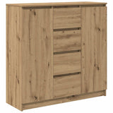 Buffet tiroirs chêne artisanal 100,5x35x98,5 cm bois ingénierie