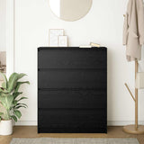 Buffet chêne noir 80x35x99 cm bois d’ingénierie