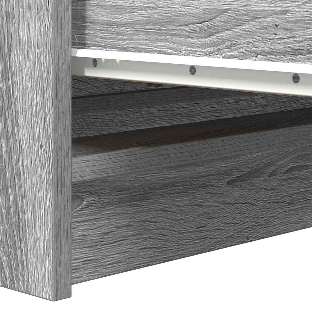 Sonoma gray sideboard 80x35x99 cm engineered wood