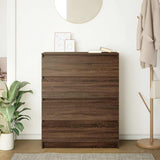 Brown oak sideboard 80x35x99 cm engineered wood