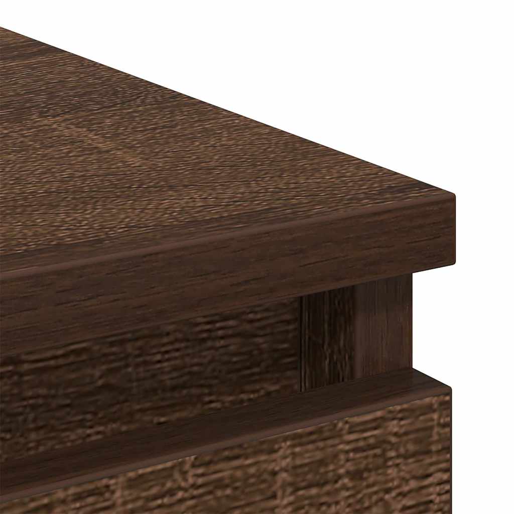 Brown oak sideboard 80x35x99 cm engineered wood