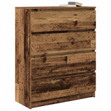 Old wood sideboard 80x35x99 cm engineered wood