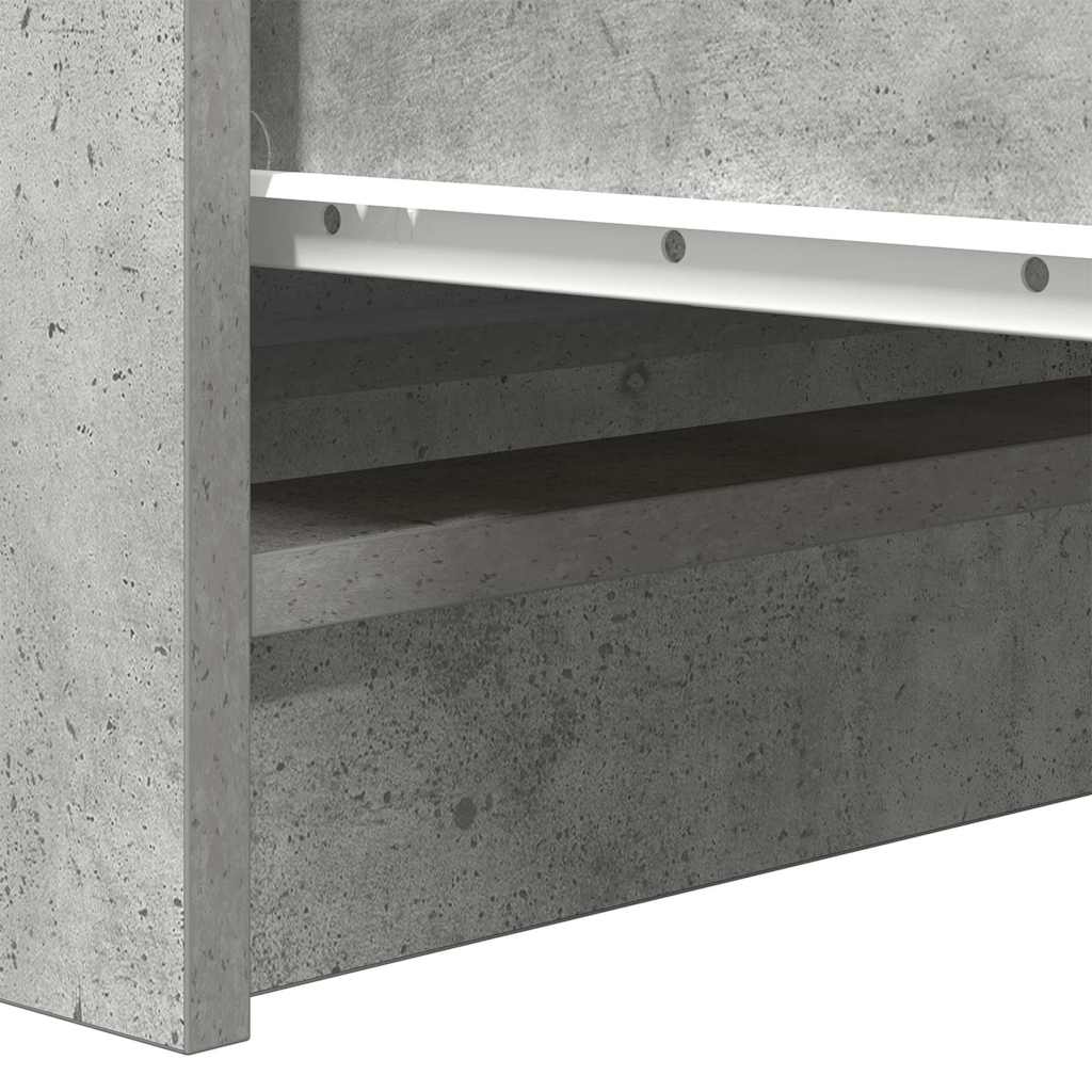 Concrete gray sideboard 100x35x99 cm engineered wood