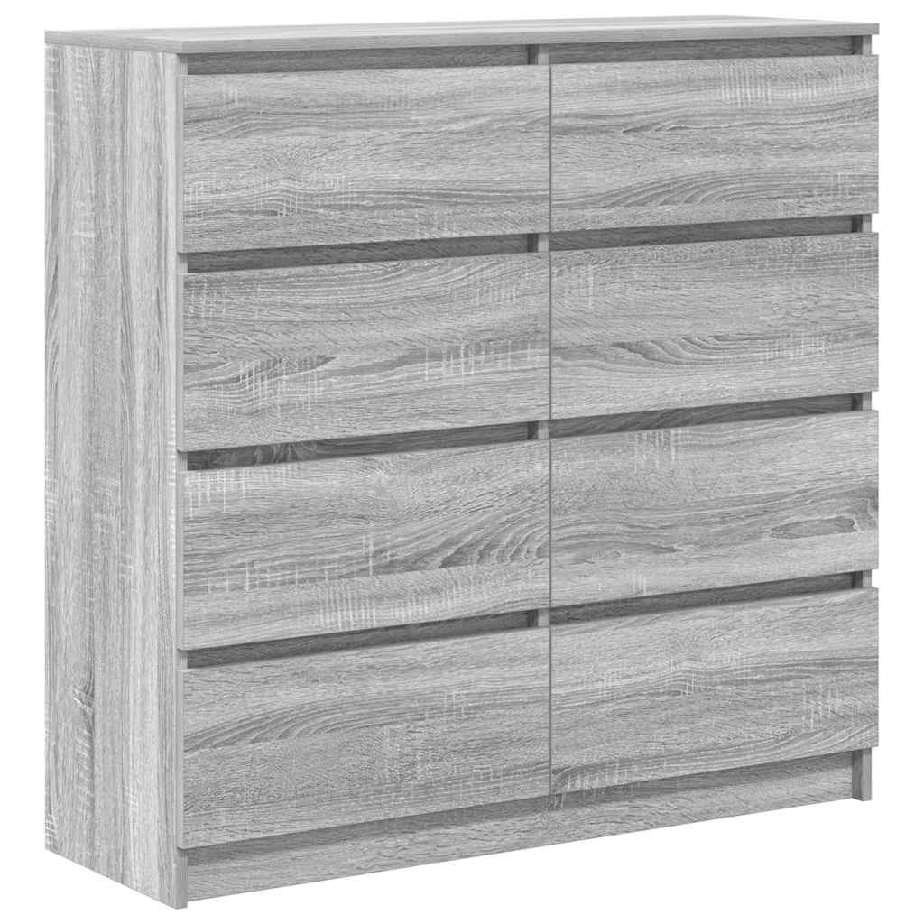 Buffet sonoma gris 100x35x99 cm bois d'ingénierie