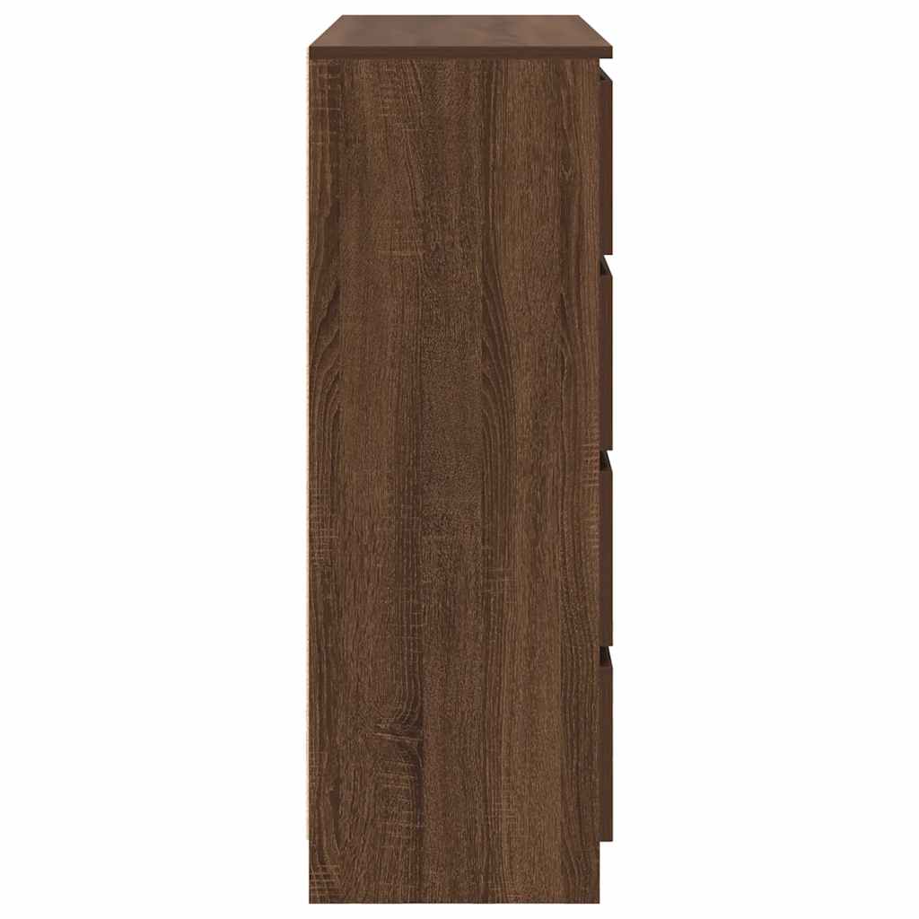 Buffet chêne marron 100x35x99 cm bois d'ingénierie