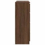 Buffet chêne marron 100x35x99 cm bois d'ingénierie