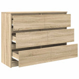 Buffet chêne sonoma 100x35x76 cm bois d'ingénierie