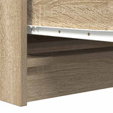 Buffet chêne sonoma 100x35x76 cm bois d'ingénierie