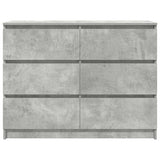 Concrete Grey Sideboard 100x35x76 cm Engineered Wood