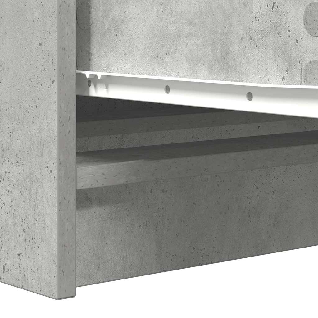 Concrete Grey Sideboard 100x35x76 cm Engineered Wood