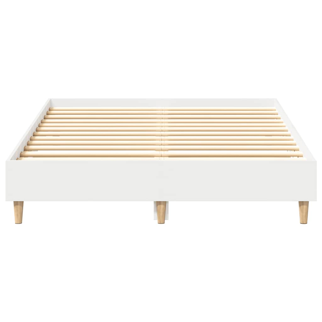 Cadre de lit sans matelas blanc 120x200 cm bois ingénierie