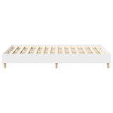 Cadre de lit sans matelas blanc 120x200 cm bois ingénierie