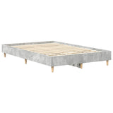 Cadre de lit sans matelas gris béton 120x200 cm bois ingénierie