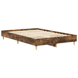 Cadre de lit sans matelas chêne fumé 120x200 cm bois ingénierie