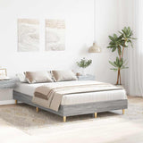 Cadre de lit sans matelas sonoma gris 120x200cm bois ingénierie