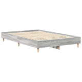 Cadre de lit sans matelas sonoma gris 120x200cm bois ingénierie